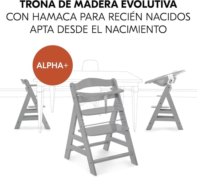 Detalle de hauck Alpha Plus Newborn Set Trona Evolutiva