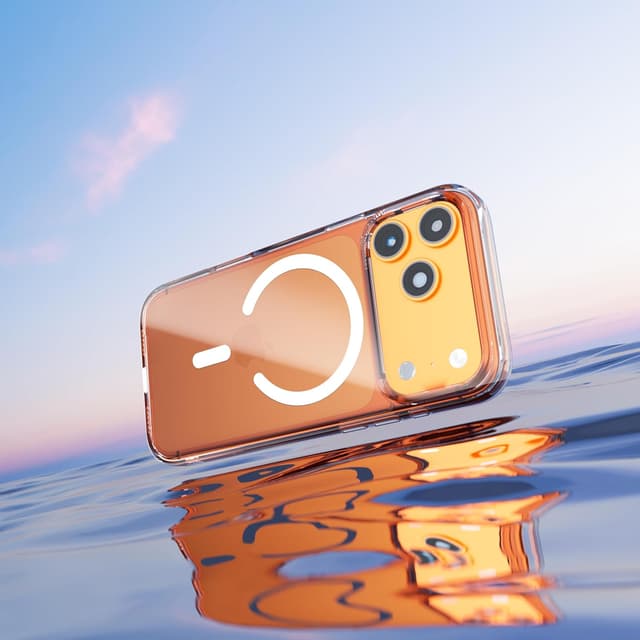 Detalle 2 de tigratigro Cover Magnetica per iPhone 17 Pro con Mag-Safe, trasparente anti-graffio e anti-ingiallimento