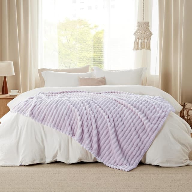 Thumbnail 5 de Bedsure Kuscheldecke Lavendel 130 x 170 cm