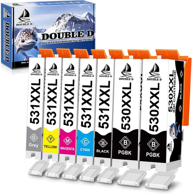 Detalle de Canon 530XXL 531XXL ink cartridges 7-pack