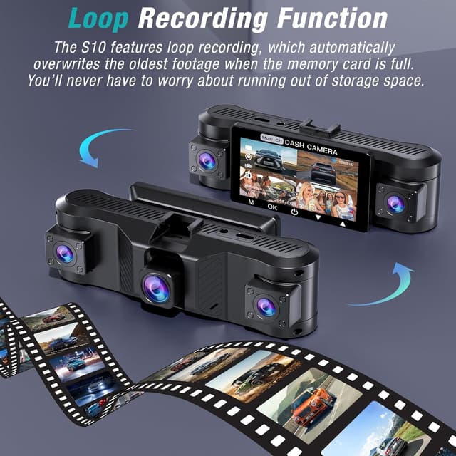 Thumbnail 4 de 4 Channel 2.5K Dash Cam 64GB with 170° Wide Angle