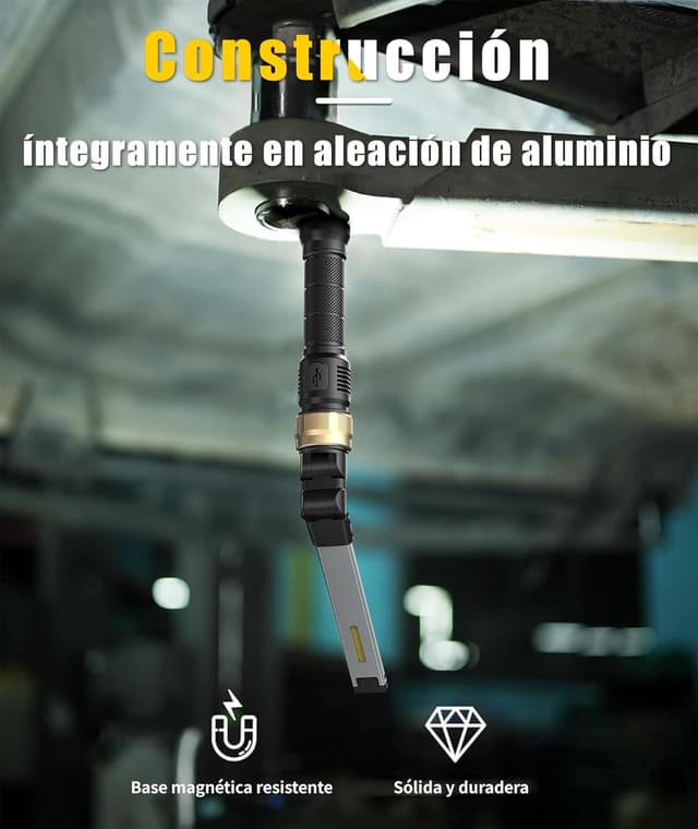 Detalle 2 de HOTLIGH Linterna Mecanico 5000 mAh