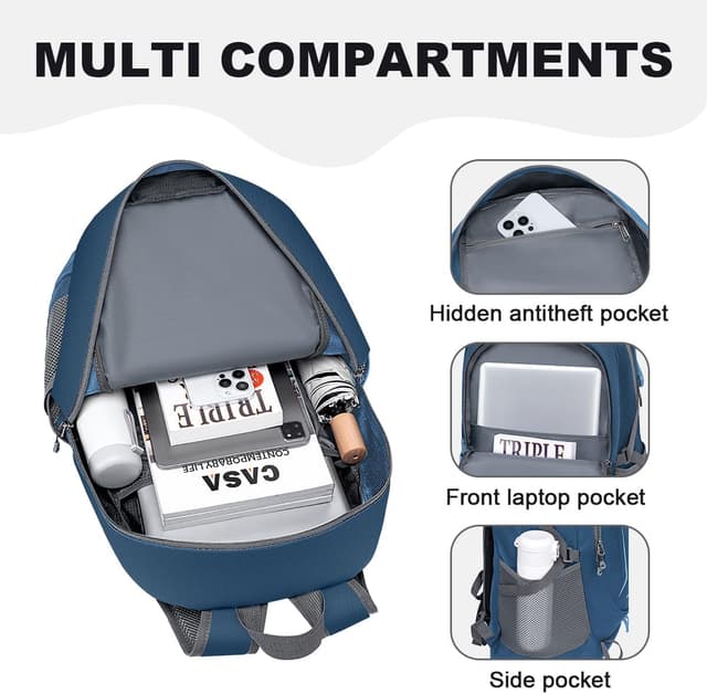 Detalle de MIYCOO Ultra Lightweight Packable Backpack (Waterproof, 35L) for Travel, Camping, and Hiking