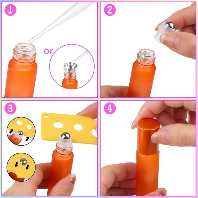 Thumbnail 4 de Maxmoc 8 Stück Roll-on Glasflaschen 10 ml