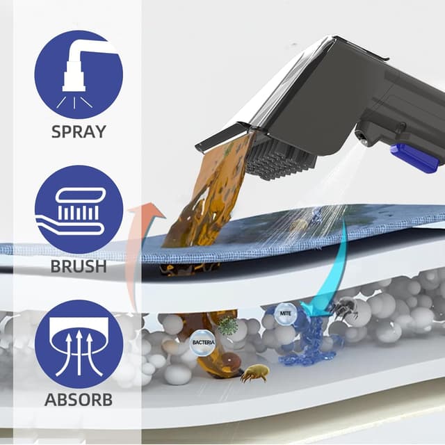 Detalle de Akitas X7 600W Waschsauger & Polsterreiniger mit 2-Tank-System und Selbstreinigung