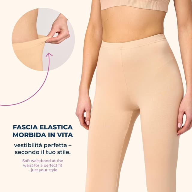 Detalle 2 de Merry Style Leggins Corti Donna 3/4 in viscosa traspirante MS10-144