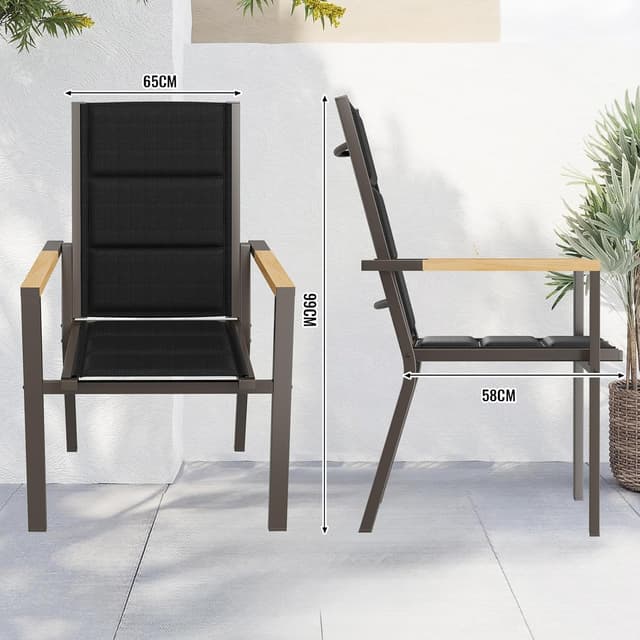 Detalle de JUMMICO Sedia da esterno texlin 160 kg