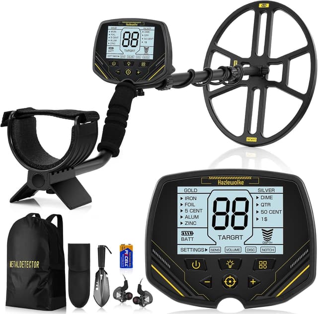 Detalle de Hazlewolke DD90 metal detector, 14 inch coil