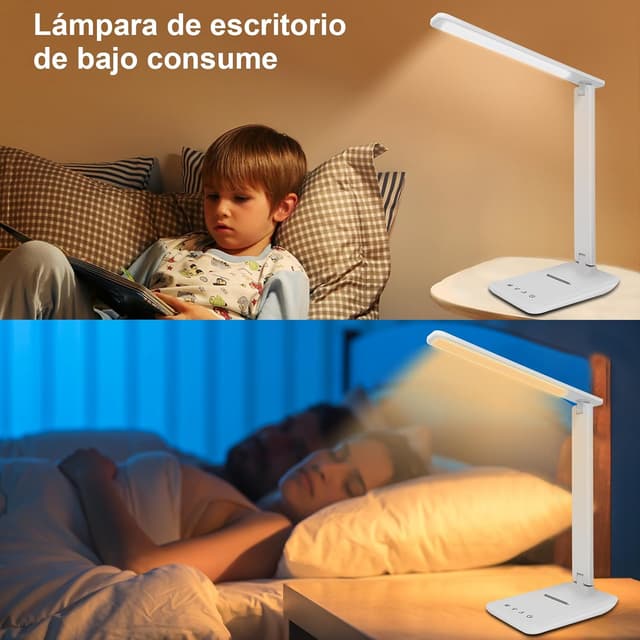 Thumbnail 5 de joyshie Lámpara LED Escritorio con Control Táctil y USB