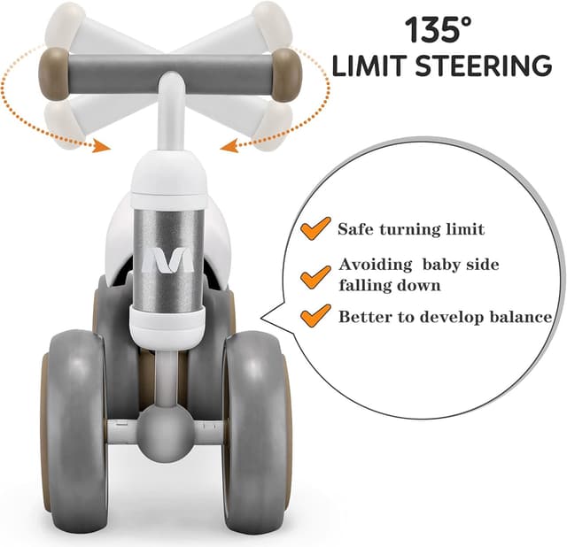 Detalle 2 de VITONIS Laufrad ab 1 Jahr – Kinder-Lauflernrad mit 4 Rädern (10–24 Monate)