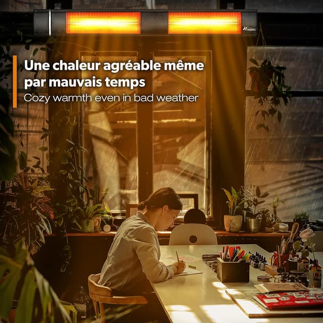 Thumbnail 6 de TRESKO Radiateur infrarouge 3000W pour terrasse