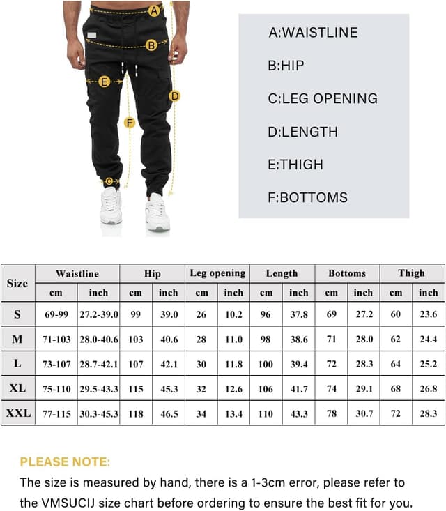 Thumbnail 5 de VMSUCIJ Pantaloni Jogging Uomo Cotone S-XXL