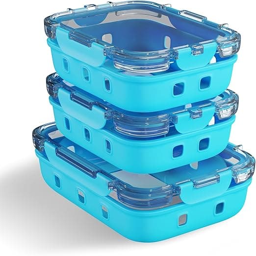 Imagen de NAVERIT | Set de 3 Tupper Herméticos de Cristal 🍽 en OfertitasTOP