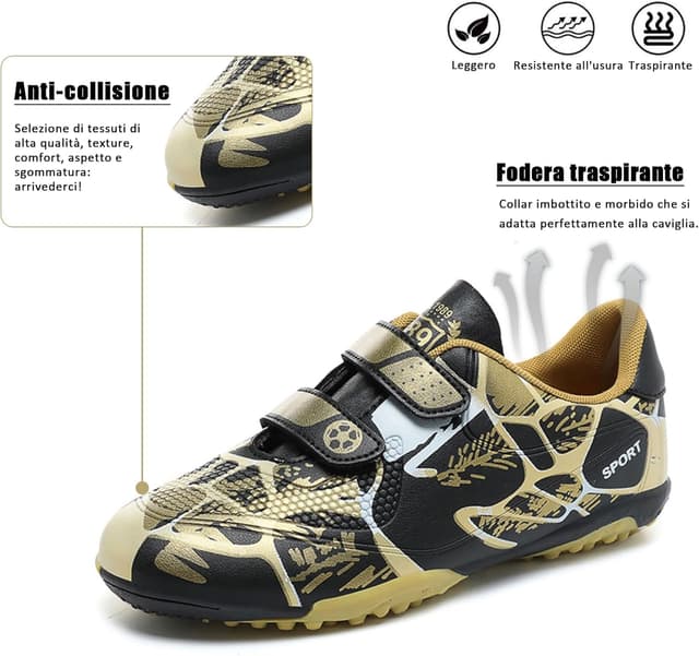 Detalle 2 de BAODLE Scarpe Da Calcio Ragazzi FG/AG