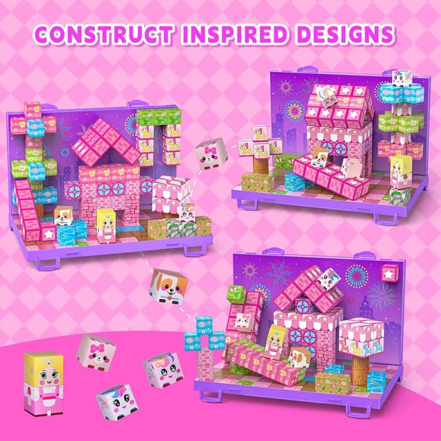 Detalle 2 de Magnetic Building Blocks 84PCS for kids