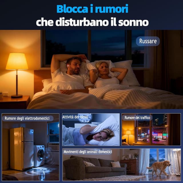 Detalle 2 de ZOVIMAX Cuffie Bluetooth per dormire sul fianco con modalità sonno doppia, 40 ore, IPX7 e display LED