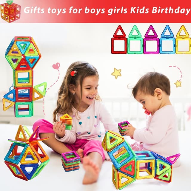 Detalle 2 de Muitotir bloques magnéticos 38 piezas