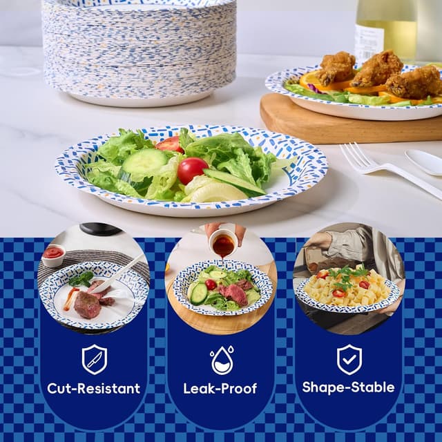 Thumbnail 3 de JOLLY CHEF 8.5 Inch Paper Plates 300 pack