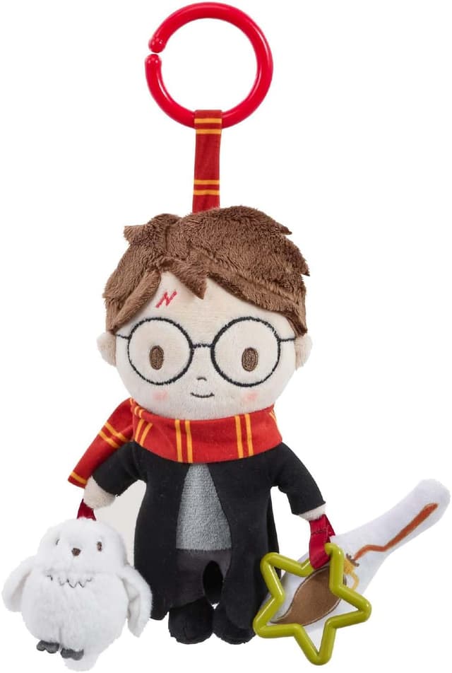Detalle de Harry Potter On the Go Activity Toy (clip-on pram & pushchair newborn toy) – crinkle broomstick & squeaky owl
