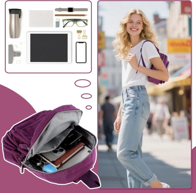 Thumbnail 6 de AOTIAN Mini Rucksack 7 Liter für Alltag