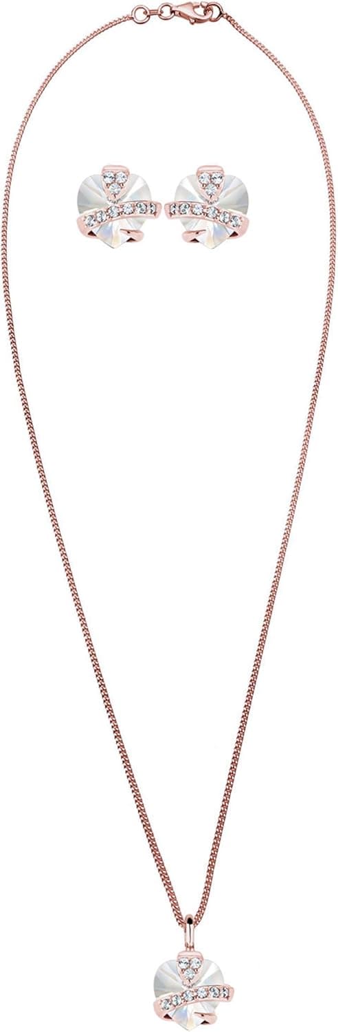Thumbnail 2 de Elli Damen Schmuckset Herz Motiv Edel mit Kristalle