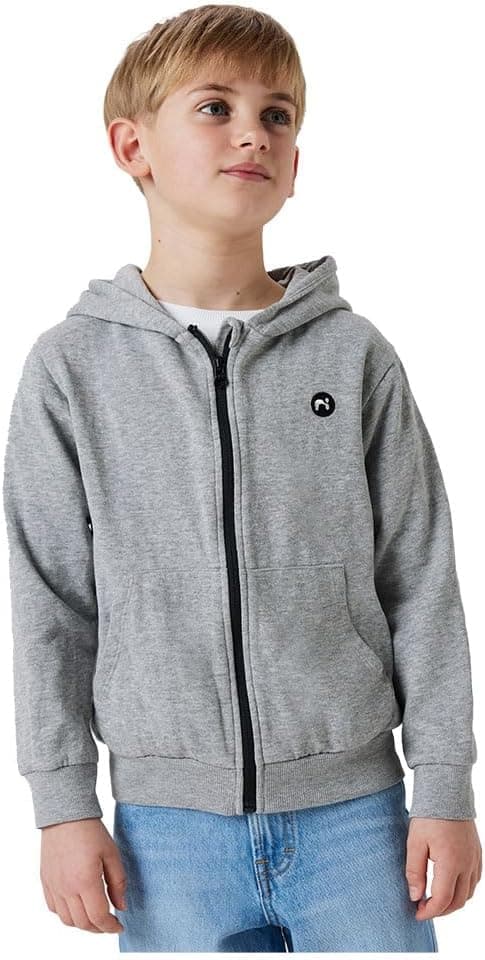 Detalle 2 de NAME IT Jungen Sweatjacke mit Kapuze – Sweatcardigan mit Reißverschluss