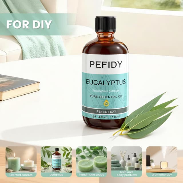 Detalle de PEFIDY olio essenziale eucalipto 118 ml