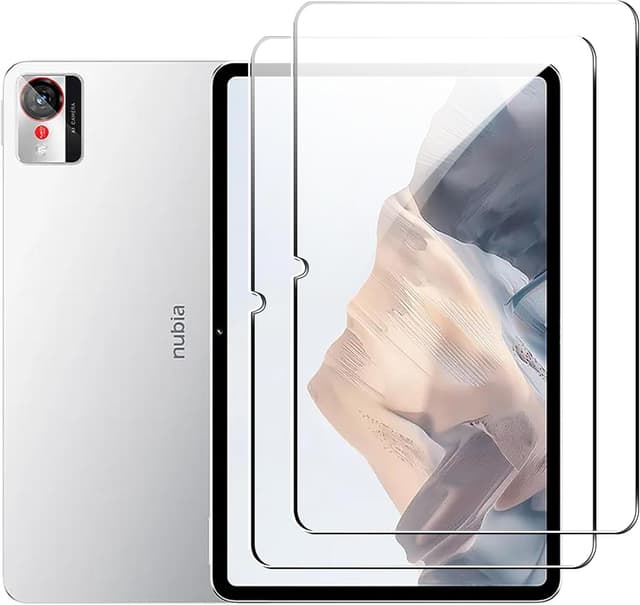 Detalle de Heioloo Schutzfolie (2 Stück) für ZTE nubia Pad Pro 10,9" – Panzerglas Display-Schutz 9H, blasenfrei