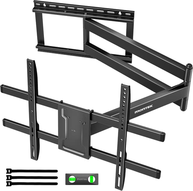 Detalle de monTEK Langarm 1067 mm TV-Wandhalterung für 43–80 Zoll bis 50 kg (ausziehbar, schwenk- und neigbar, max. VESA 600×400)