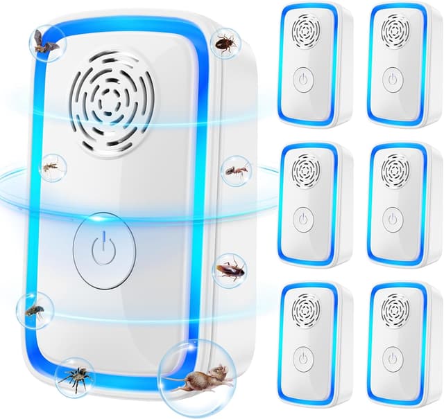 Imagen de PKBD 6 PCs Rodent Ultrasonic Pest Repeller 1600 sq ft en OfertitasTOP