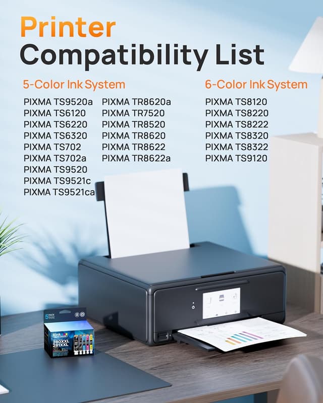 Detalle 2 de E-Z Ink TR8620a ink cartridge 5-pack 🖨