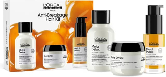 Detalle de L’Oréal Professionnel Metal Detox Discovery Gift Set: Shampoo, Hair Mask & Hair Oil (100ml, 75ml & 30ml)