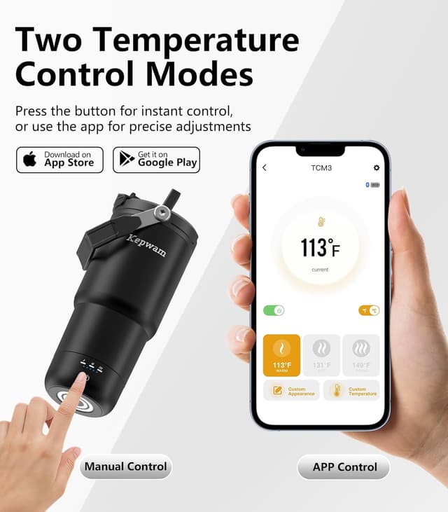 Detalle 2 de Kepwam 20oz Self-Heating Mug ⚡