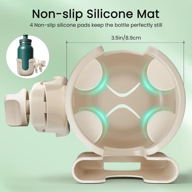 Detalle de Guiseapue 2-in-1 wheelchair cup holder