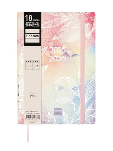 Detalle 2 de Finocam Agenda Mara 18 meses 2025‑2026, semana vista