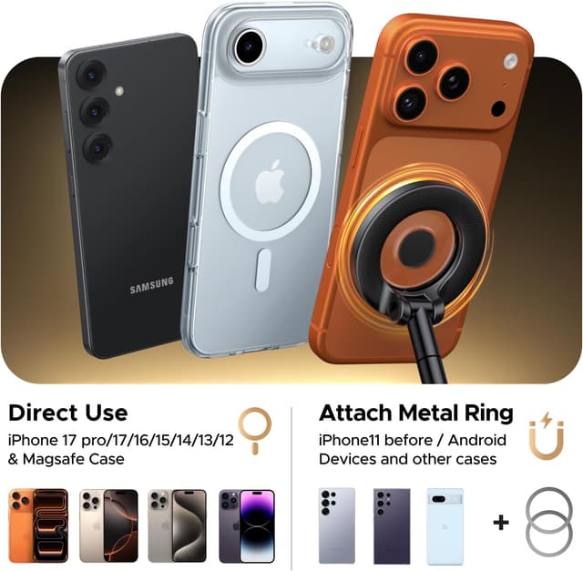 Thumbnail 6 de UGREEN Vacuum Magnetic Phone Holder for Cars