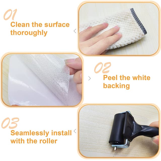 Detalle 2 de OQingluan Antirutsch Klebeband (5 cm × 10 m) – transparente Sicherheitsfolie für Treppenstufen