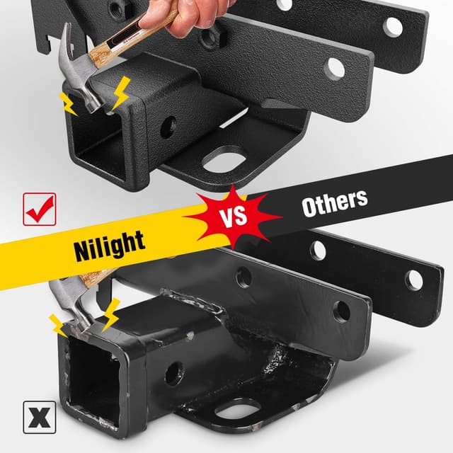 Thumbnail 6 de Nilight 2-Inch Rear Hitch for Wrangler JL