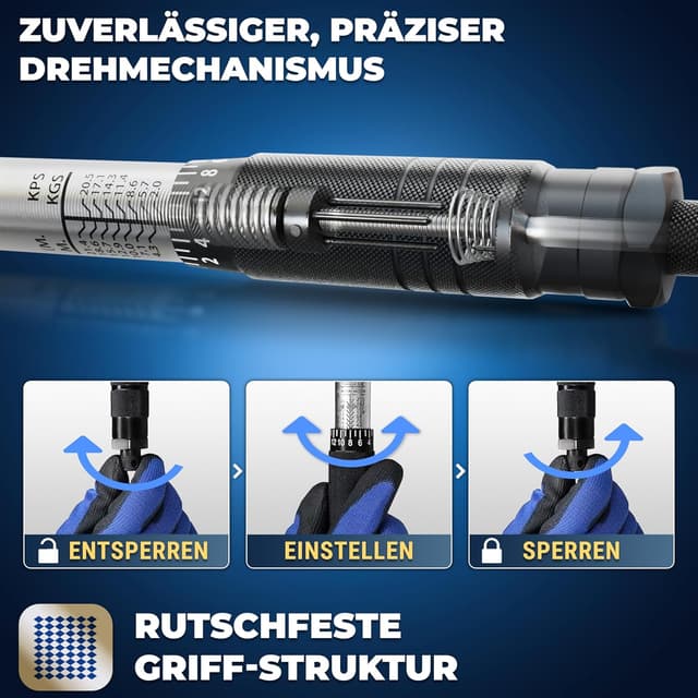 Thumbnail 3 de S&R 1/2 Zoll Drehmomentschlüssel 28–210 Nm