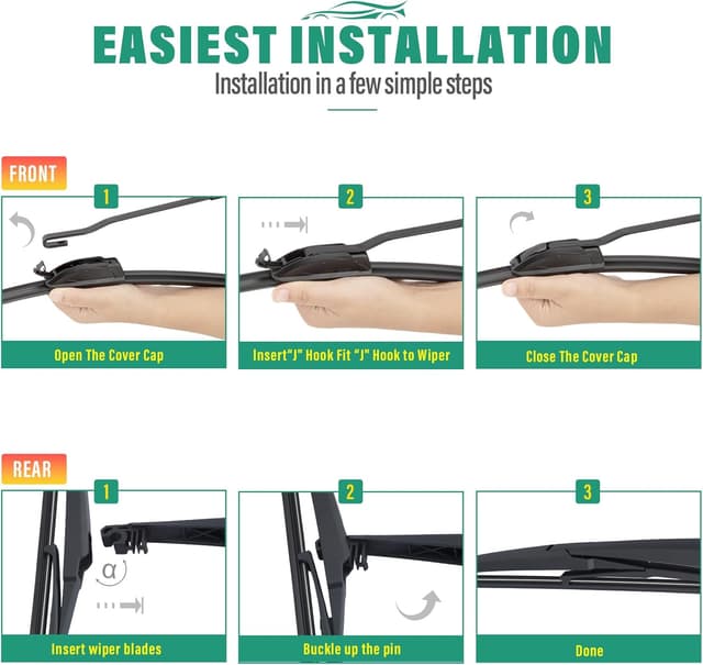 Thumbnail 6 de Front and Rear Wiper Blade Set 28/20/16 in