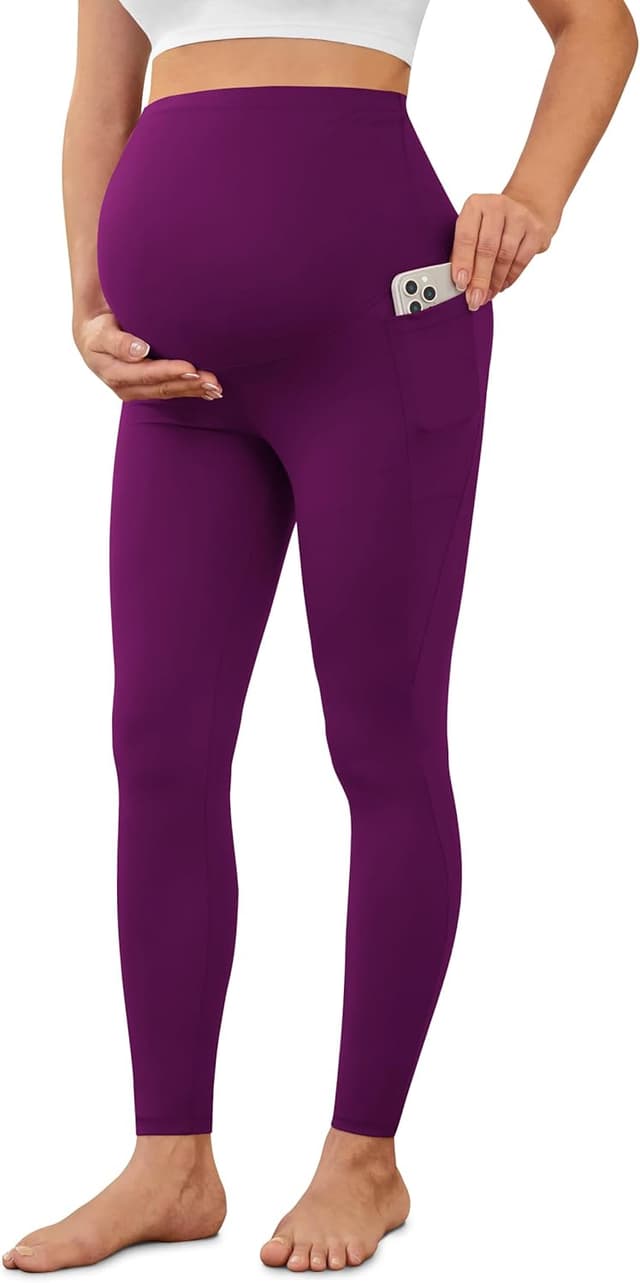 Thumbnail 6 de VALANDY Creamlush Maternity Leggings Over Bump