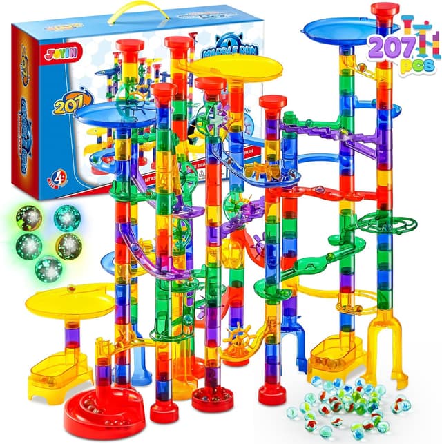 Imagen de JOYIN 207-piece Glowing Marble Run STEM toy 🧩 en OfertitasTOP