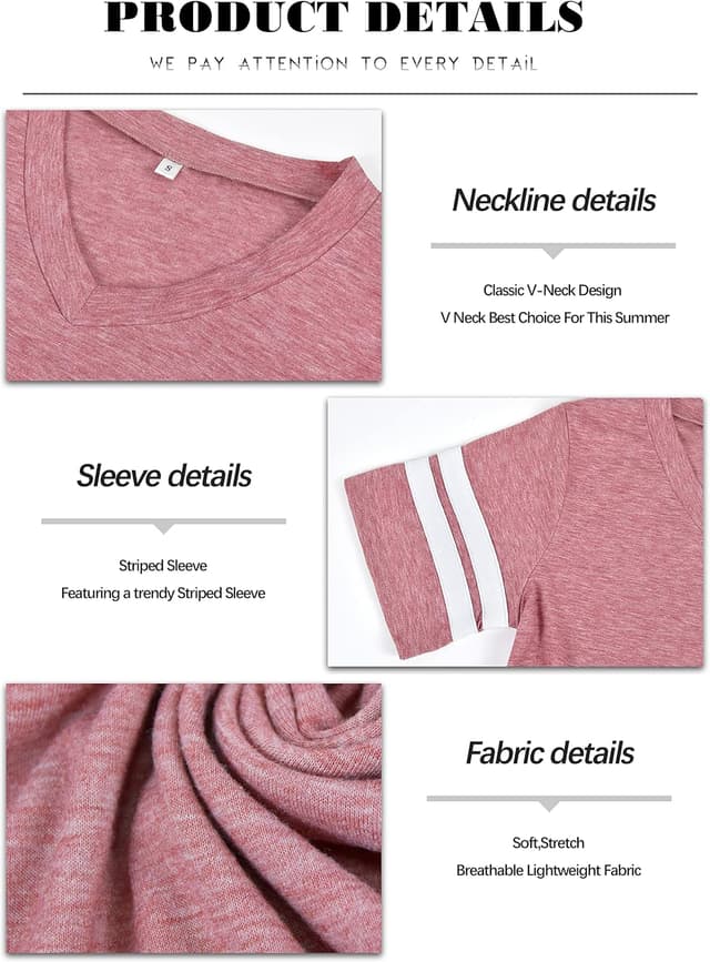 Detalle 2 de MOLERANI t-shirt femme col V rayé léger