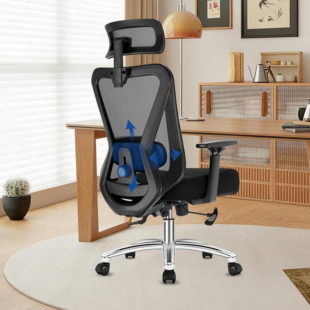 Detalle 2 de Durrafy Bürostuhl Ergonomisch, 150 kg