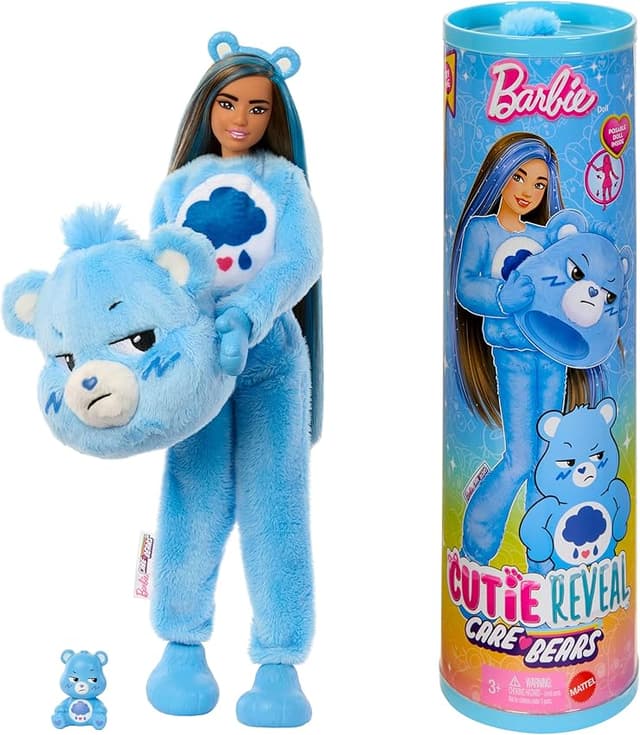 Detalle de Barbie Cutie Reveal Care Bears JCN96 — muñeca con 10 sorpresas 🎎