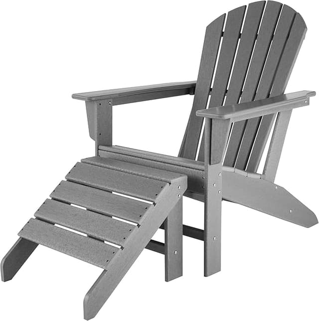Imagen de TecTake Silla Adirondack con Reposapiés y Tumba ☀ en OfertitasTOP