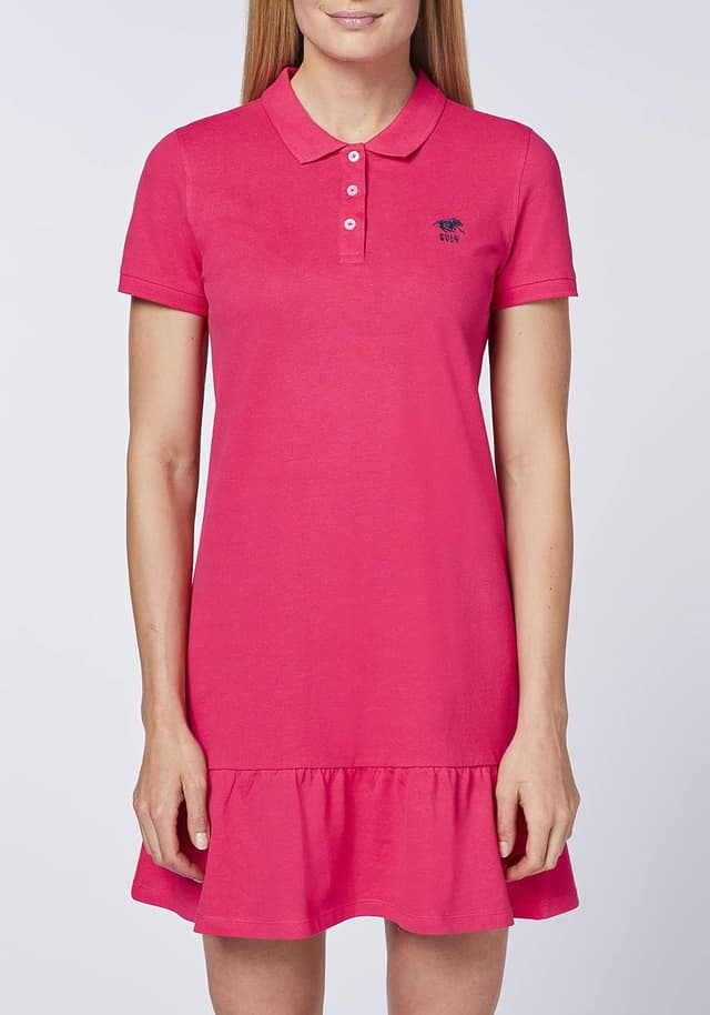 Thumbnail 6 de Polokleid im klassischen Polo-Stil mit Volants und Knopfleiste
