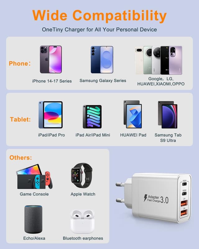 Thumbnail 6 de Caricatore USB 40W 4 porte