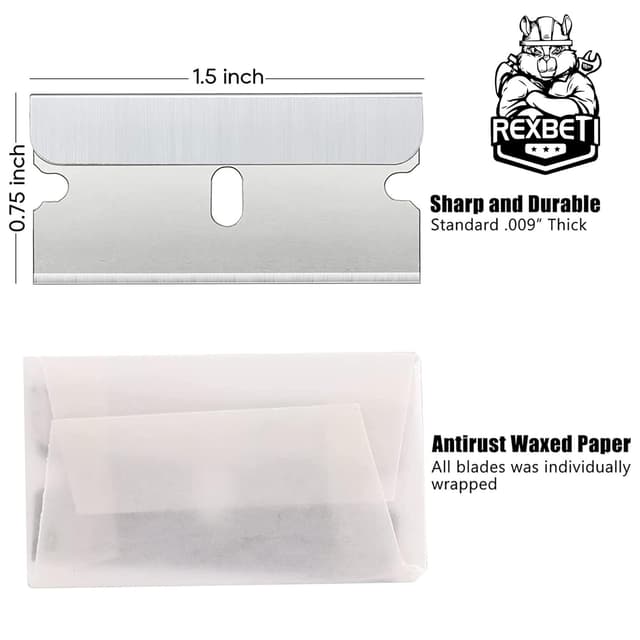 Thumbnail 1 de REXBETI 600pcs Single Edge Razor Blades