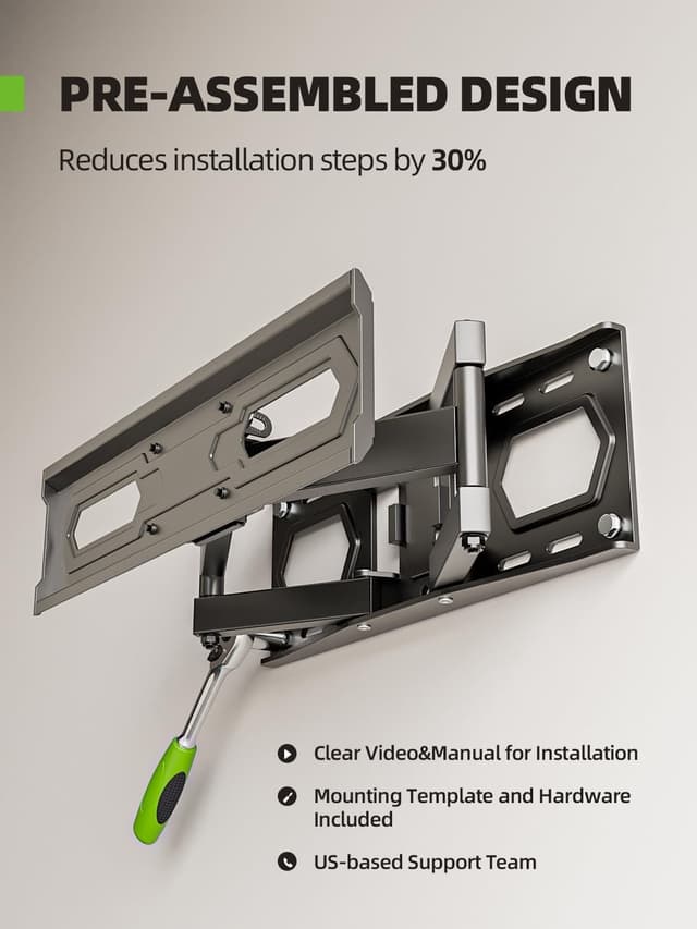 Detalle de USX MOUNT Full Motion TV Wall Mount for 32-70" 110 lbs